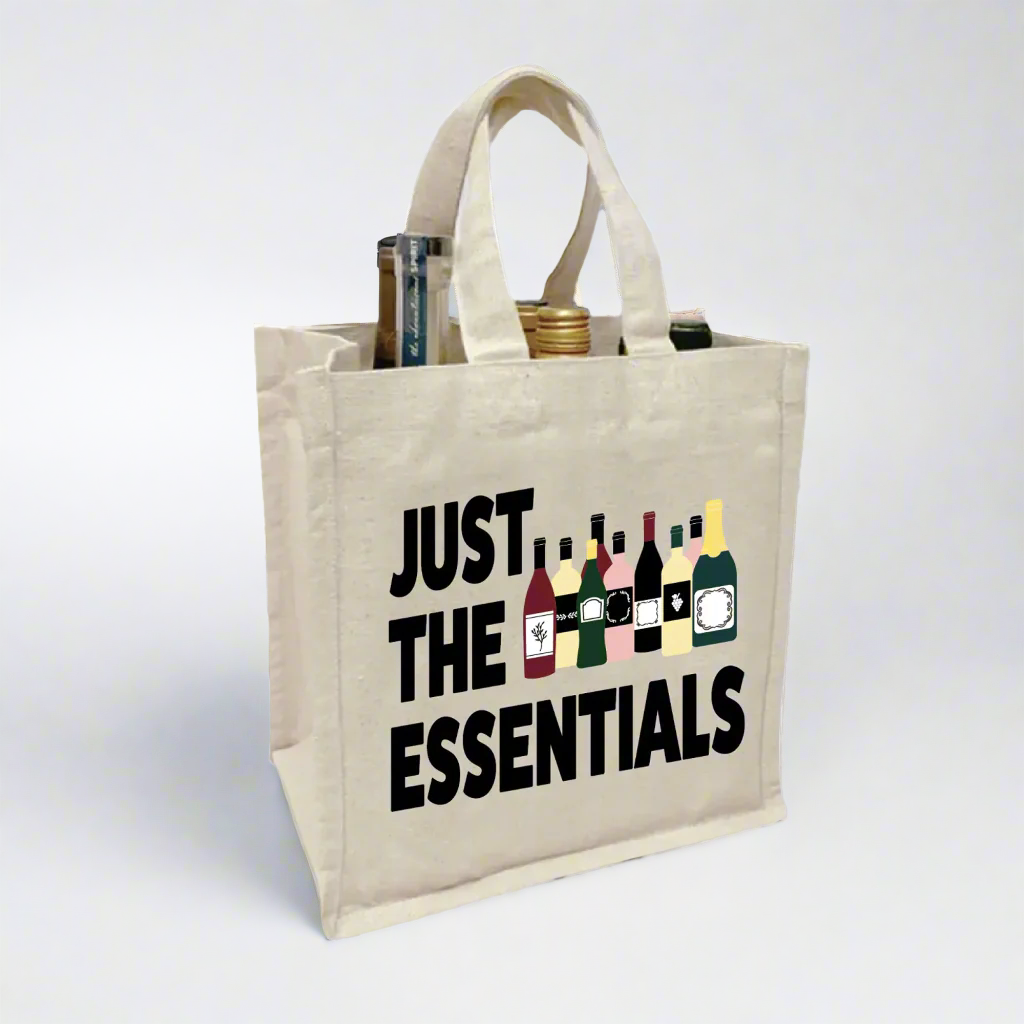 Just the Essentials Wine Tote Bag