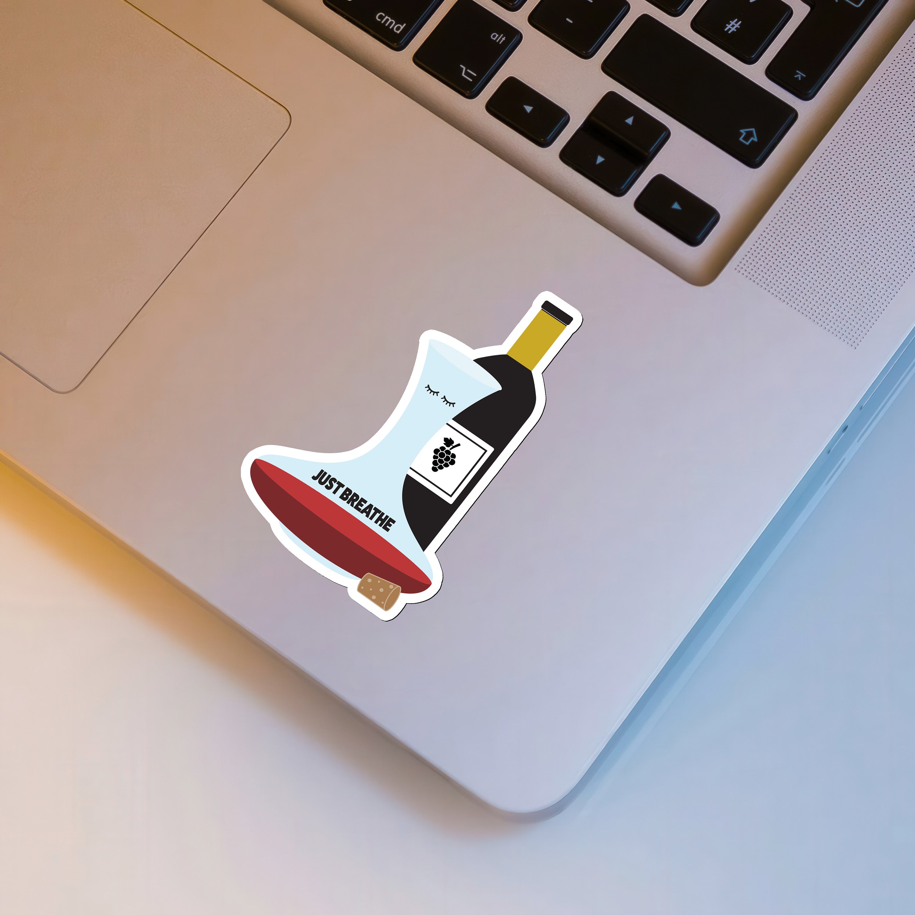 Just Breathe Sticker