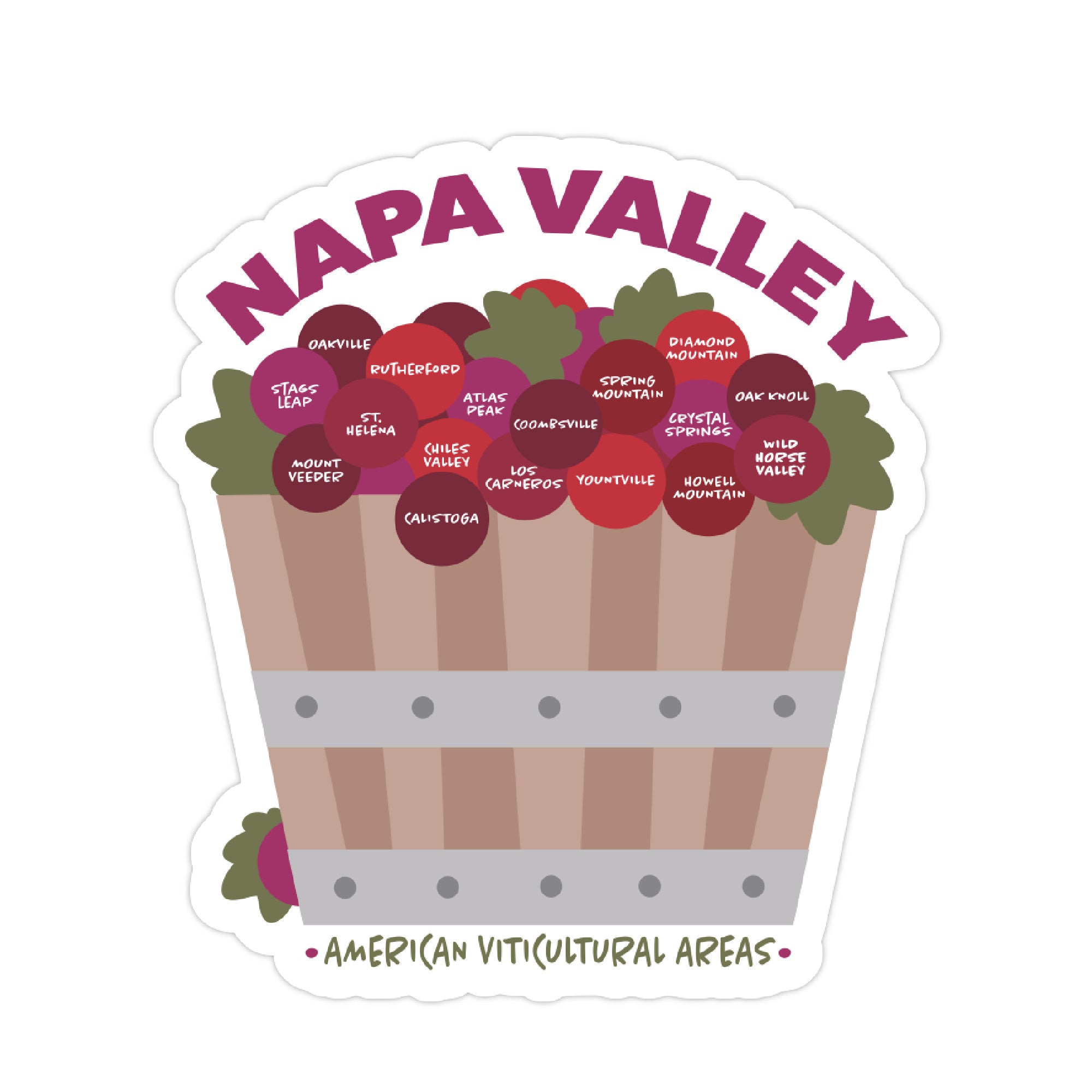 Large Napa AVA Sticker