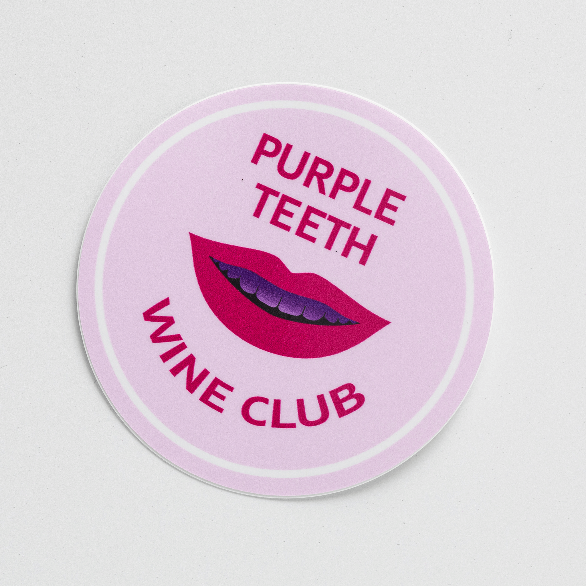 Purple Teeth Wine Club Sticker