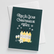 White (Wine) Christmas Greeting Card