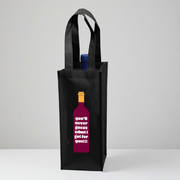 You'll Never Guess Single Bottle Wine Tote