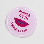 Purple Teeth Wine Club Sticker