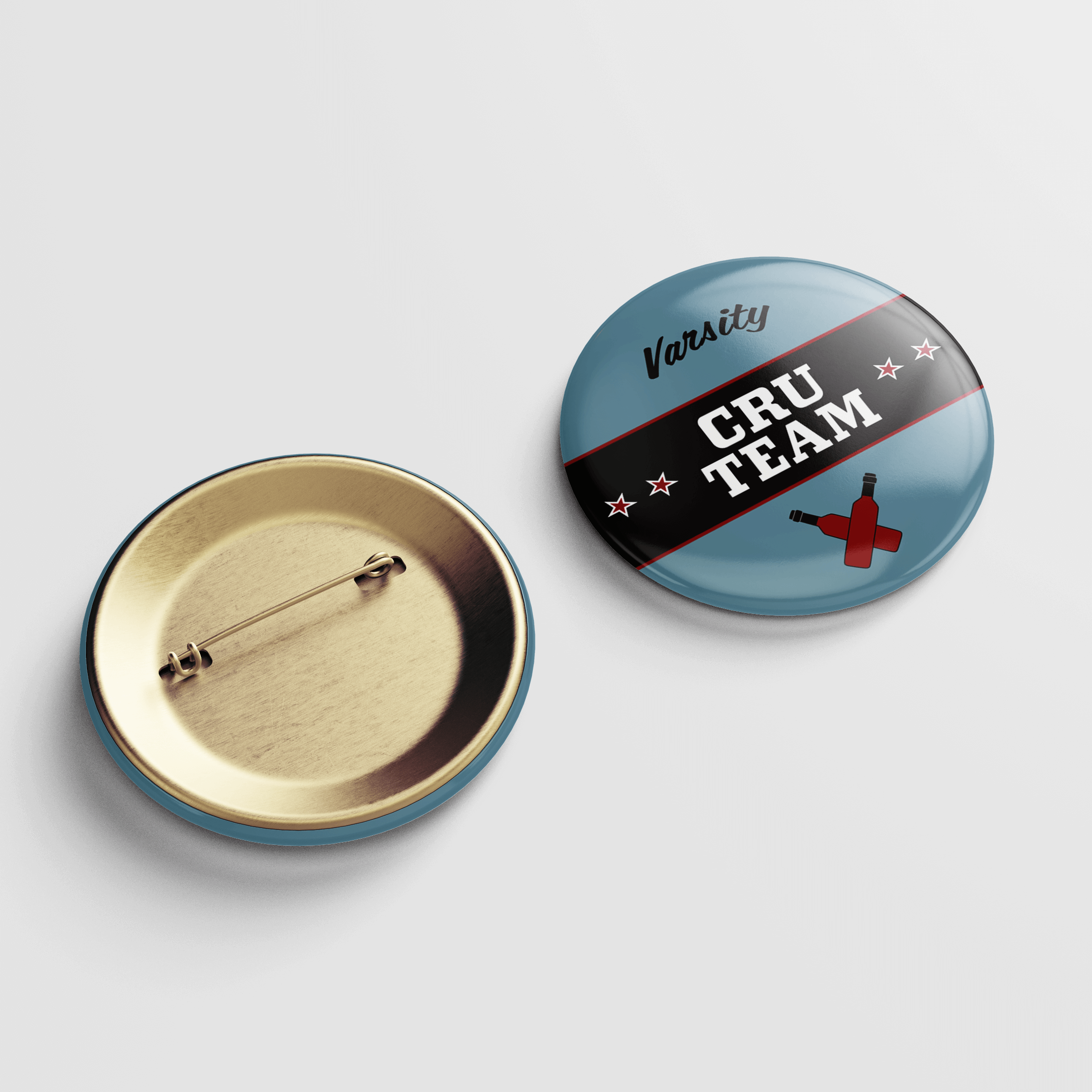 Varsity Cru Team Pin Back Button